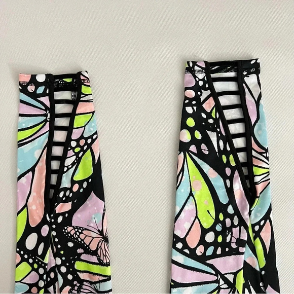 Justice Ankle Girls Butterfly Print Collection Legging Multicolored High Rise - Picture 7 of 13